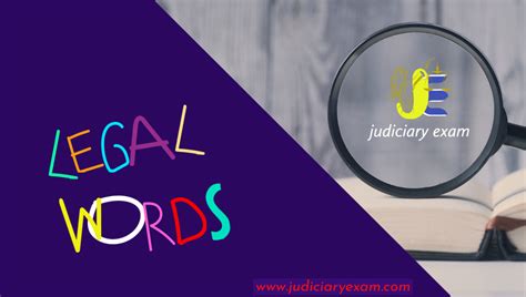 Legal words English to Hindi ||विधिक शब्दावली - judiciary exam