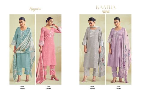 Kaatha Reyna Cotton Pant Style Suits – Kavya Style Plus