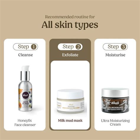 Milk Mud Face Mask for Combination, Glowing, Dry & Oily Skin | Vilvah