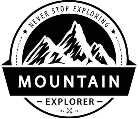 ARWY Car sticker Never Stop Exploring Mountain Adventure Car Stickers ...