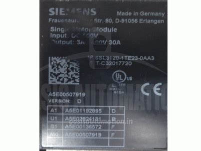 Repair / Purchase Siemens Single Motor Module 30A Automaiton product ...