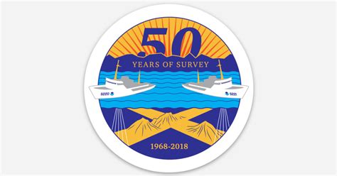 NOAA Ship RAINIER and FAIRWEATHER 50th Anniversary Sticker by Michelle ...