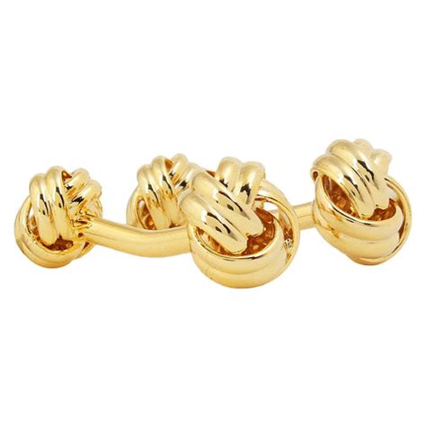 Buy I'M The Knot Golden Cufflinks Online |Buy Cufflinks Online | Peluche.in
