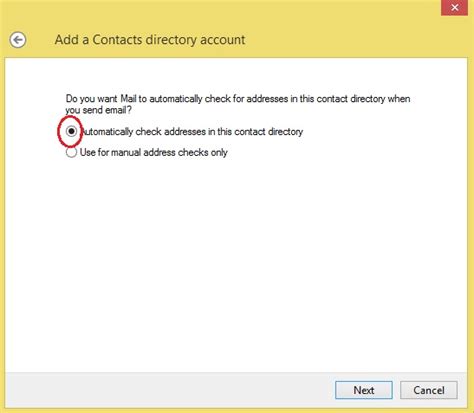 Address book - Windows Live Mail