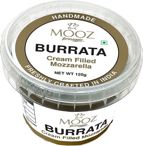 MOOZ Formaggio Burrata, 120g : Amazon.in: Grocery & Gourmet Foods