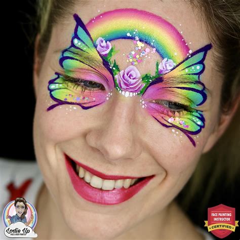 Easy Butterfly Face Painting For Girls How To Create A Butterfly Eye