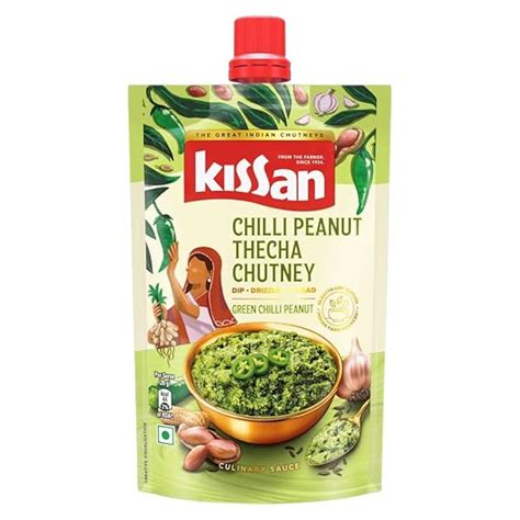 Kissan Chilli Peanut Thecha Chutney, 100g, For Bold Flavours, With ...