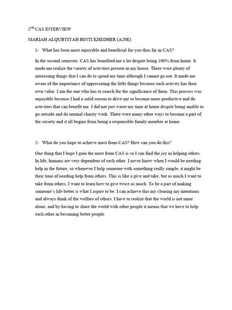 Image result for CAS Interviews