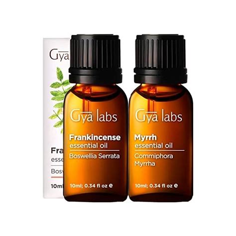 Buy Gya Labs Frankincense & Myrrh Essential Oil (10ml x 2) - 100% Pure ...