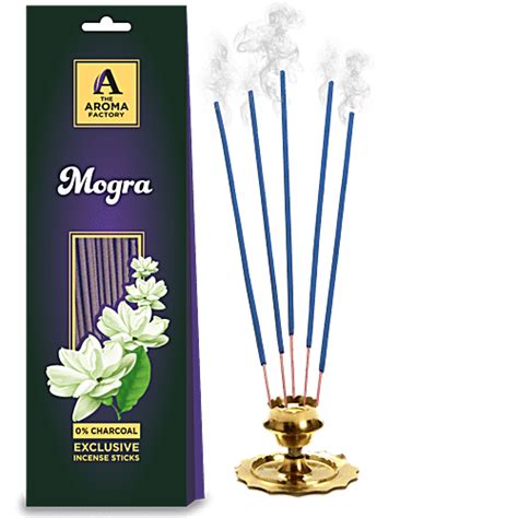 Buy The Aroma Factory Incense Sticks/Agarbatti - Mogra, Made With 0% ...