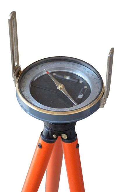 Standard Instruments Brass Survey Compass With Aluminium Tripod Stand ...