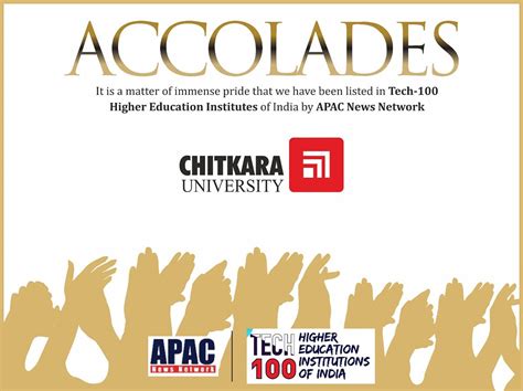 Chitkara University ranks among the 'Tech-100 Higher Education ...