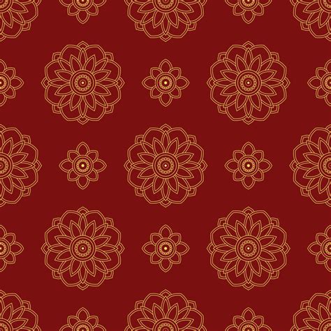 Rangoli Red Wallpaper – Myindianthings