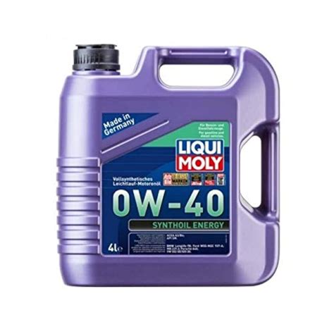 Liqui Moly Synthoil Energy 0W40 Engine Oil 4 L for Gasoline and Diesel ...