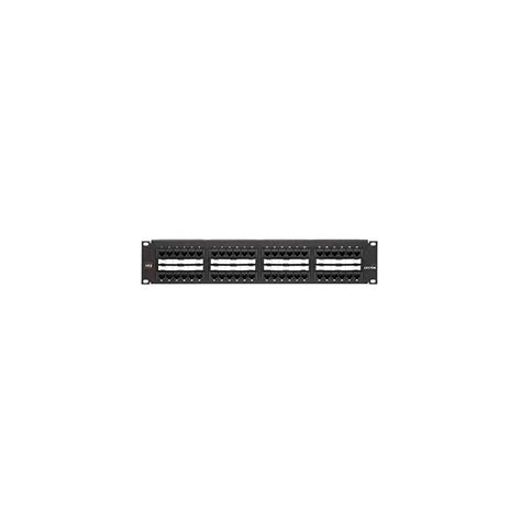 Leviton 69586-C48 Extreme Cat 6+ Flat 110-Style Patch Panel, 2RU, 48 ...