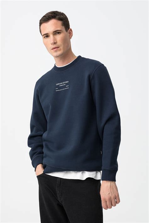 Navy Blue Sweatshirt - 10066114_793 - Tiffosi