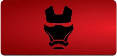 Ryca Red Iron Man Logo Wallpaper 3D Design High Resolution Desk Pad ...
