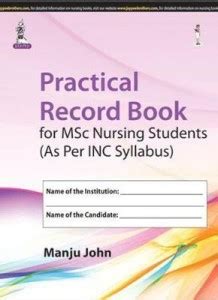 Practical Record Book for MSc Nursing Students: Buy Practical Record ...