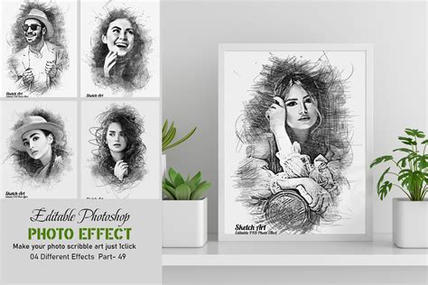 Editable Photoshop Photo Sketch - FilterGrade