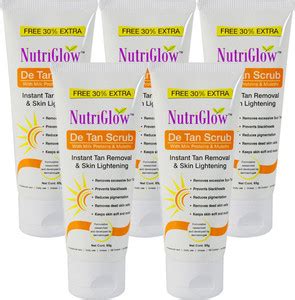 NutriGlow DE-TAN Face Scurb-65g(Pack Of 5) Scrub - Price in India, Buy ...