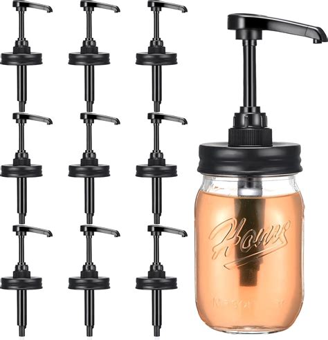 Amazon.com: Bokon 10 Pack Mason Jar Syrup Dispenser Pump Lids Coffee ...