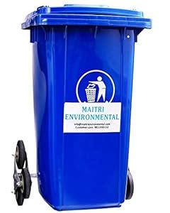 Maitri Stair Climbing Dustbin 240 litres (Blue) : Amazon.in: Home & Kitchen