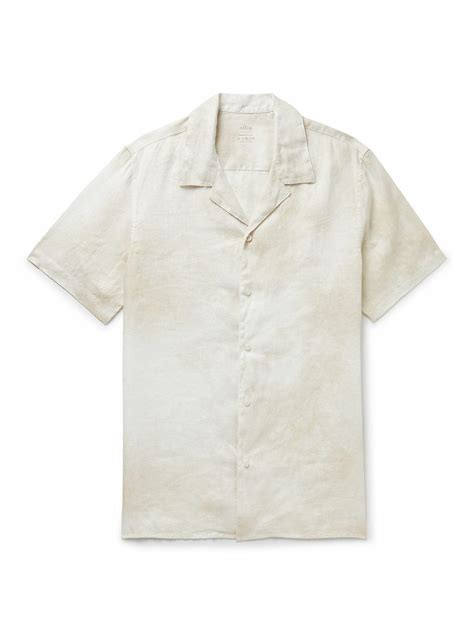Camp Collar Linen Shirt at Candis Langdon blog