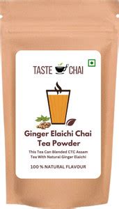 taste of chai Ginger Elaichi Chai-Tea Powder Blended Natural Ginger ...