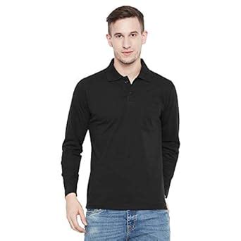CAMEY Men's Classic Fit Polo T-Shirt (C-27_BLACK-M_Black_Medium ...