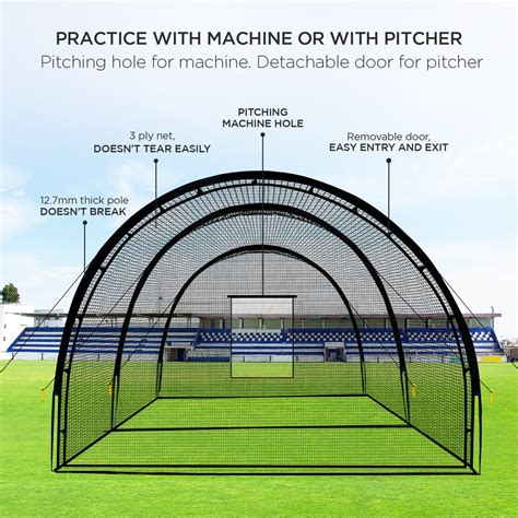 Snapklik.com : ZivPlay Baseball Batting Cage Net Batting Cages For ...