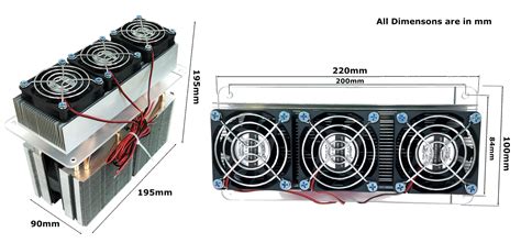 Probots 140W 12V ThermoElectric Peltier Air Cooling Heating For Small ...