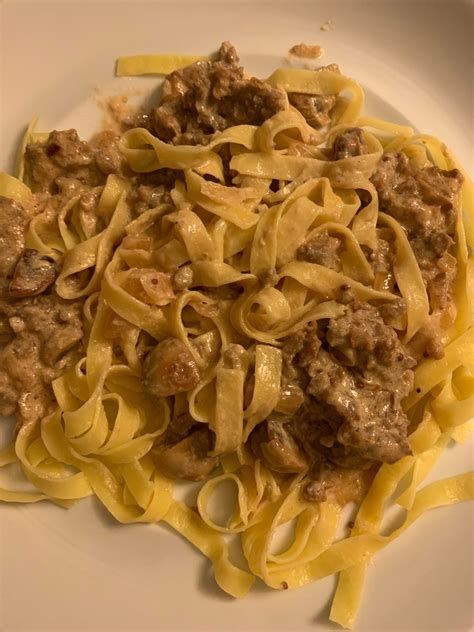 Vegetarian Beef Stroganoff Recipe with Impossible Meat
