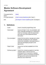 Software Development Agreement