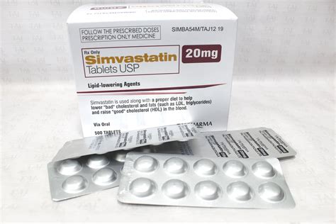 Simvastatin Tablets USP 20mg Taj Pharma - Taj Generics Pharmaceuticals | Taj Pharma