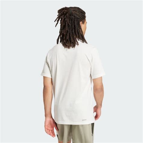 adidas Train Essentials Camo Graphic Logo Tee - White | adidas India