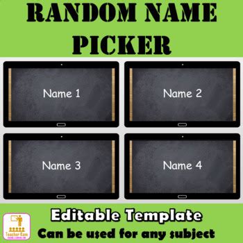 Random Name Picker PowerPoint Resource by Teacher Kam's Resources
