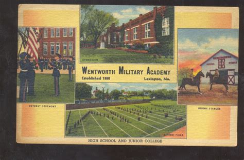 Lexington Missouri Wentworth Military Academy Football Stadium Postcard ...