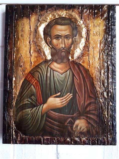 Saint St. Ioakeim Joachim Wooden Icon-Greek Christian Orthodox Catholic ...