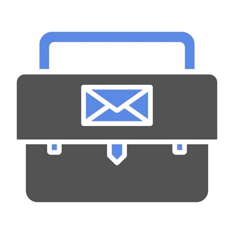 Mail bag icon style | Premium Vector