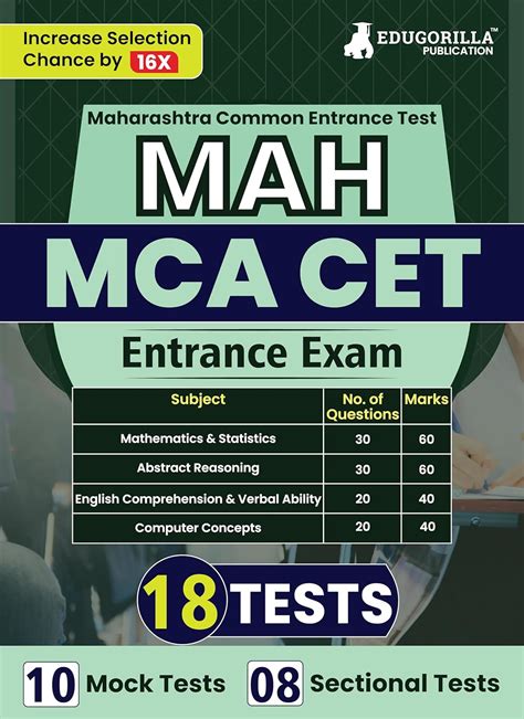 MAH CET MCA Entrance Exam 2024 (Maharashtra Common Entrance Test) - 10 ...