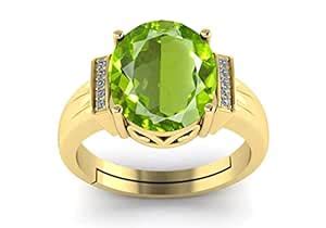 LMDPRAJAPATIS 12.25 Ratti 11.50 Carat Natural Peridot Stone Ring ...