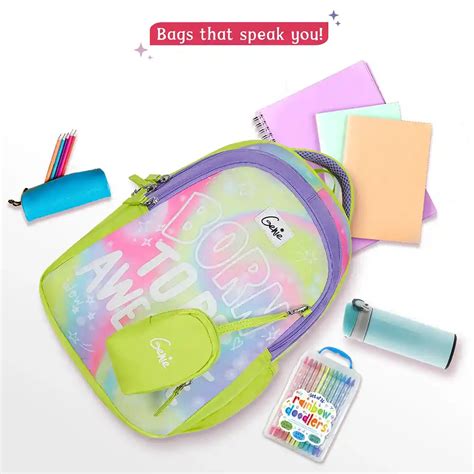 Awesome Kids School Backpack with Mini Pouch - Genie