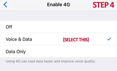 Image result for iPhone Settings Menu Volte