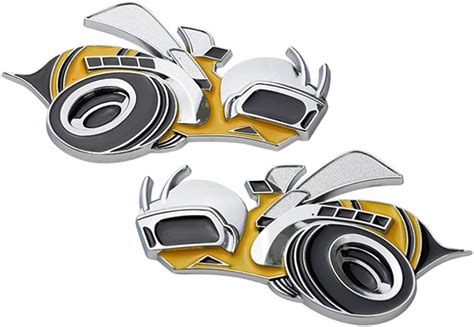 Buy GDIP Pair 3D Metal Charger SRT8 Super Bee Logo Car Emblem Badge ...