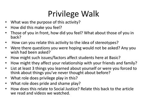 Image result for Privilege Walk Exercise