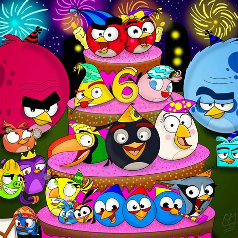 Angry bird 6th years anniversary by oceanegranada on deviantart – Artofit