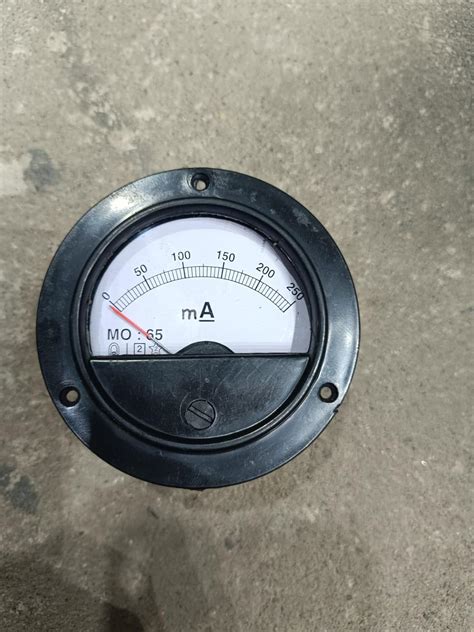NAUDH Round shape Dial Panel Analog Milli Ampere Meter Scientific ...