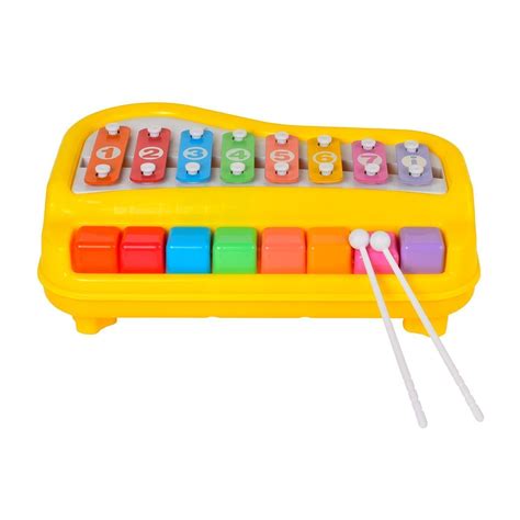 Buy MW Toyz 2 in 1 Piano Xylophone for Kids, Educational Musical ...
