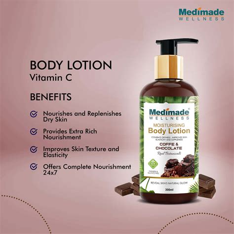 Buy MEDIMADE COFFEE AND CHOCOLATE MOISTURISING BODY LOTION - 300 ML ...