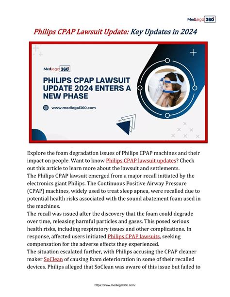 PPT - Philips CPAP Lawsuit Update: Key Updates in 2024 PowerPoint ...